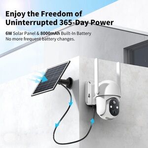 4 G Wireless Security Camera with Solar Panel